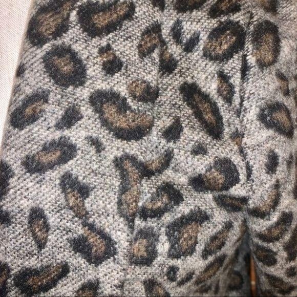 Loft Single Button Leopard Print Blazer Jacket Size Medium - Picture 3 of 6